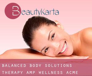 Balanced Body Solutions - Therapy & Wellness (Acme)